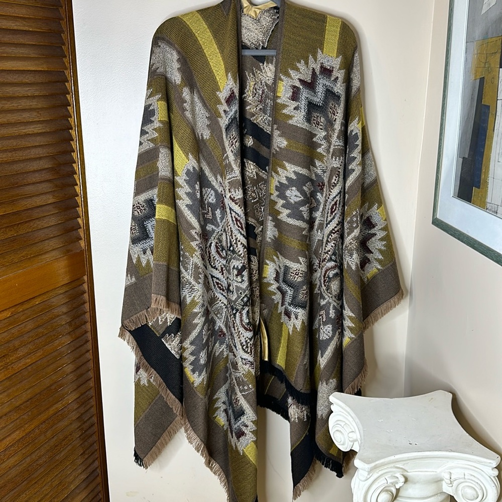 Soft shawl pattern print bohemian style